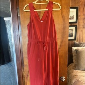 Fun Burnt Orange Jumpsuit